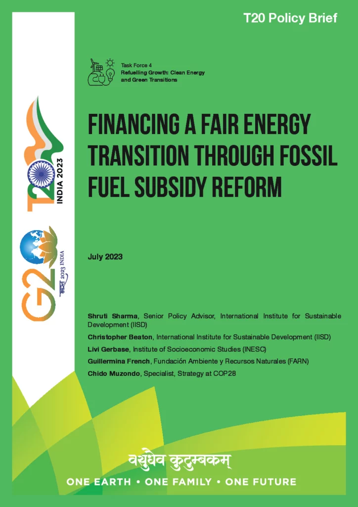 Financing a Fair Energy Transition through Fossil Fuel Subsidy Reform ...