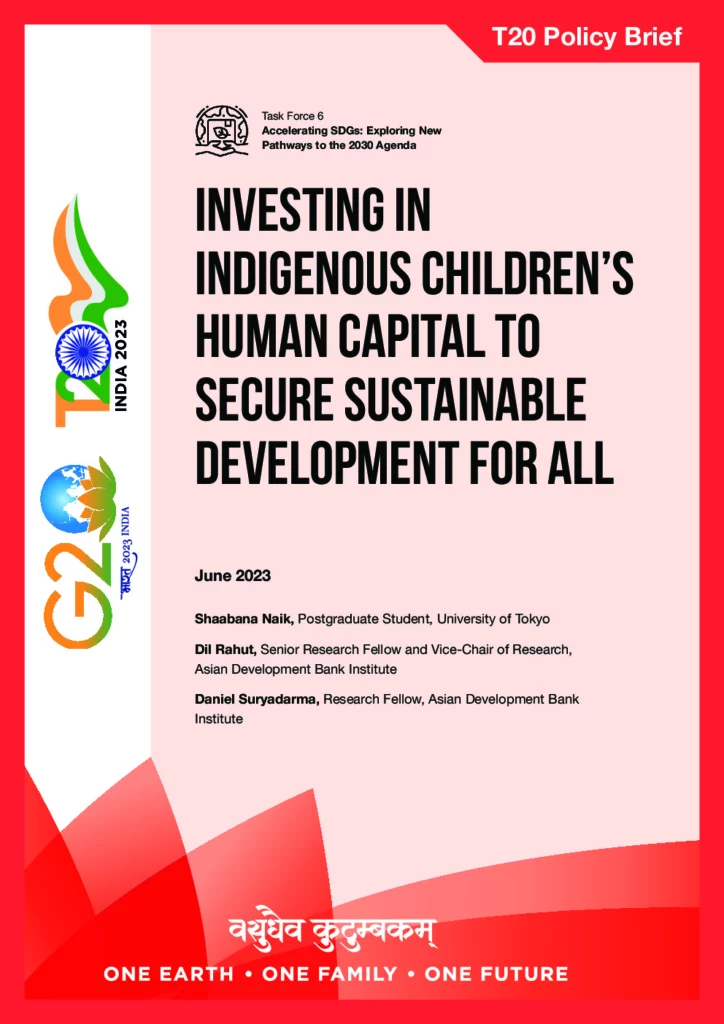 Investing in Indigenous Children’s Human Capital to Secure Sustainable ...